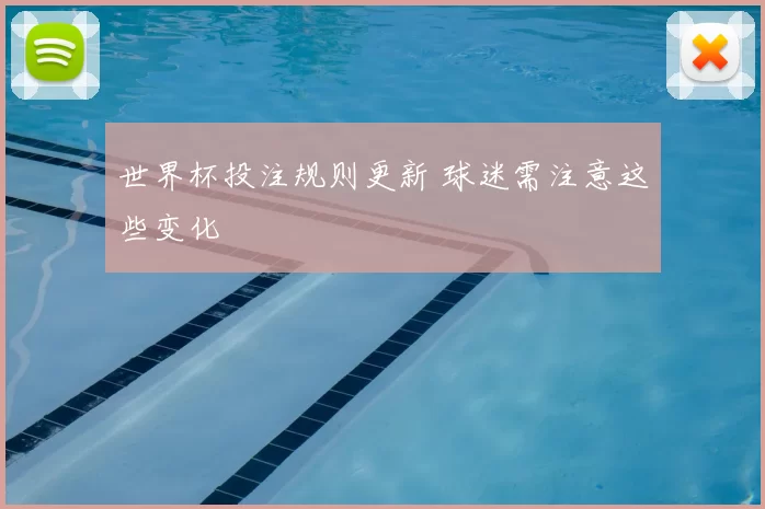 世界杯投注规则更新 球迷需注意这些变化